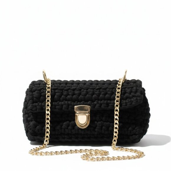 The Everyday Chic Knit Bag-Black - Picture 3 of 4
